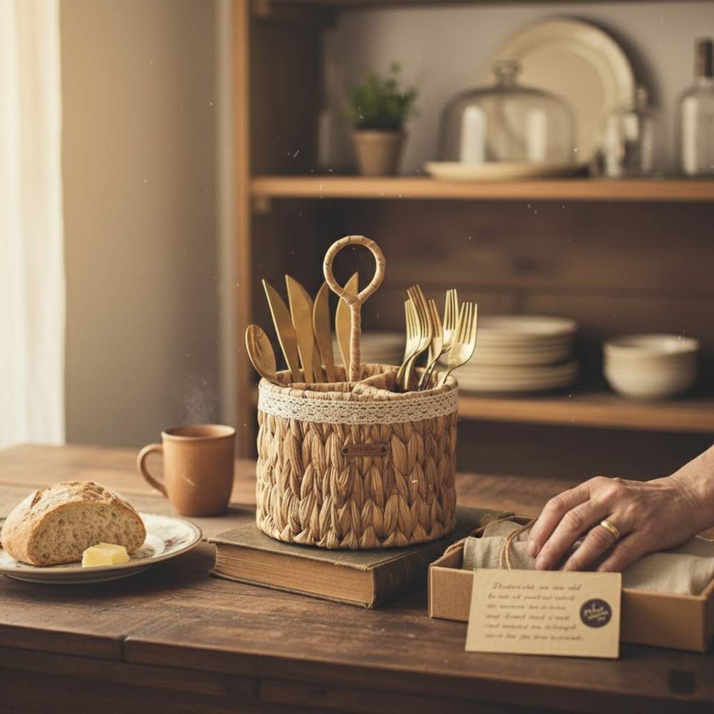 The Heritage Divided Cutlery Caddy
