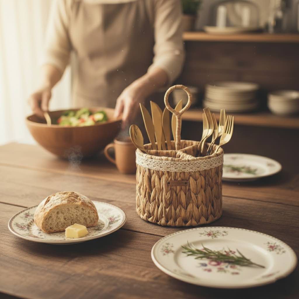 The Heritage Divided Cutlery Caddy