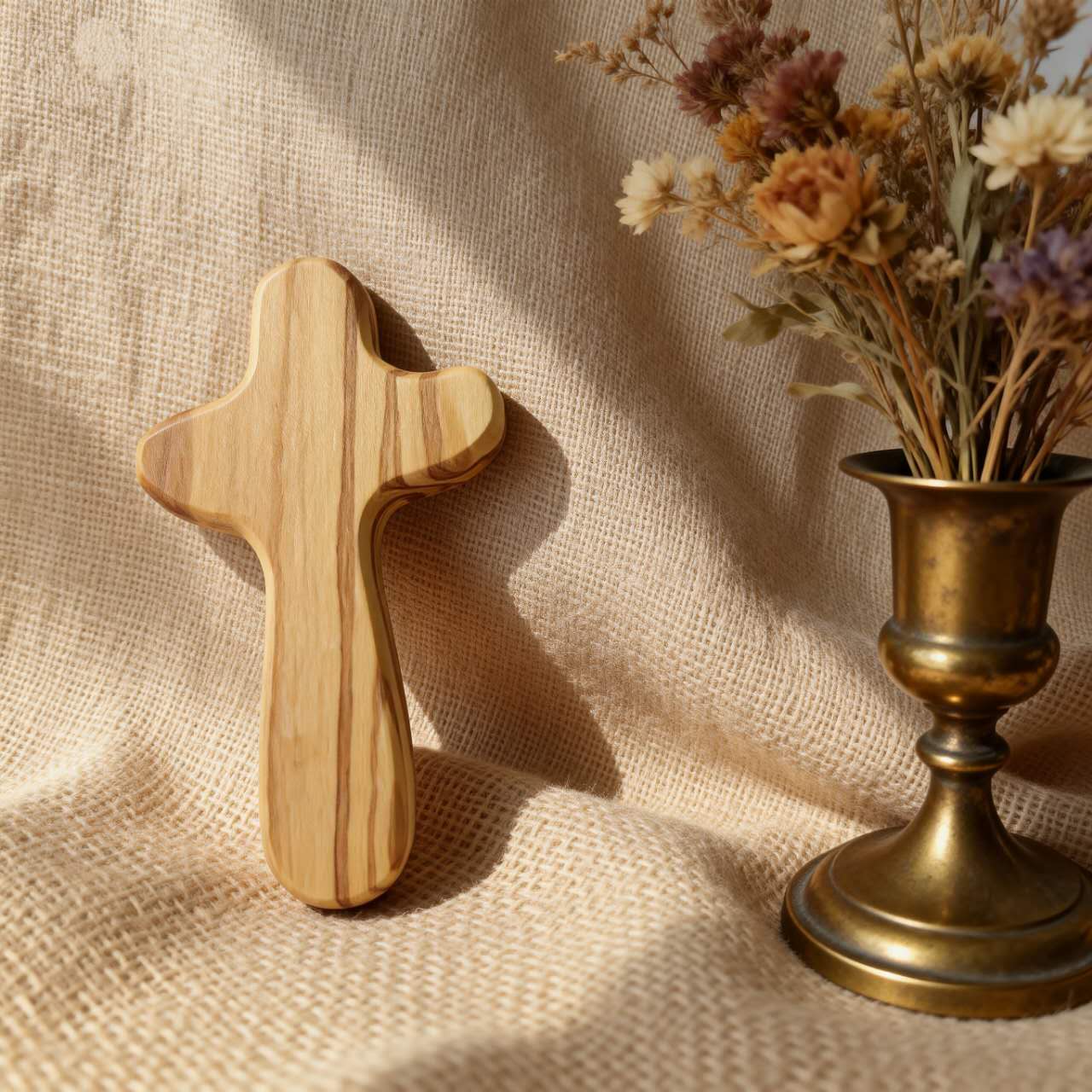 Personalized Hand-Held Prayer Cross: A Legacy of Quiet Strength