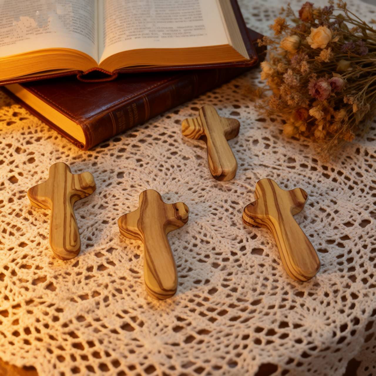 Personalized Hand-Held Prayer Cross: A Legacy of Quiet Strength