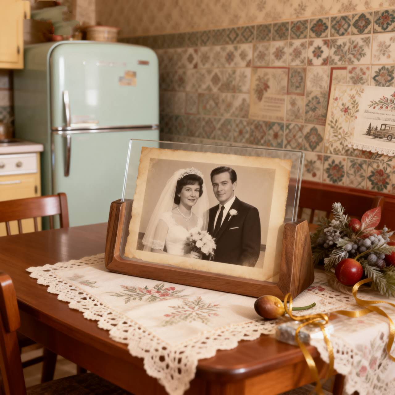The Heritage Heart-Bound Photo Display