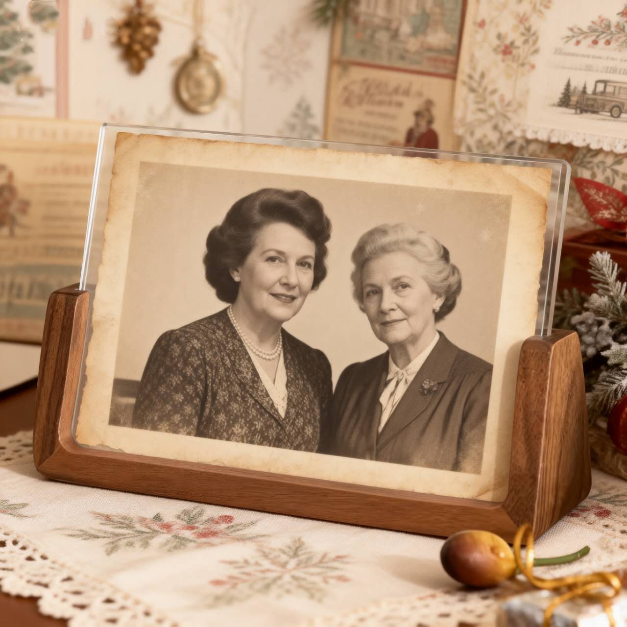 The Heritage Heart-Bound Photo Display