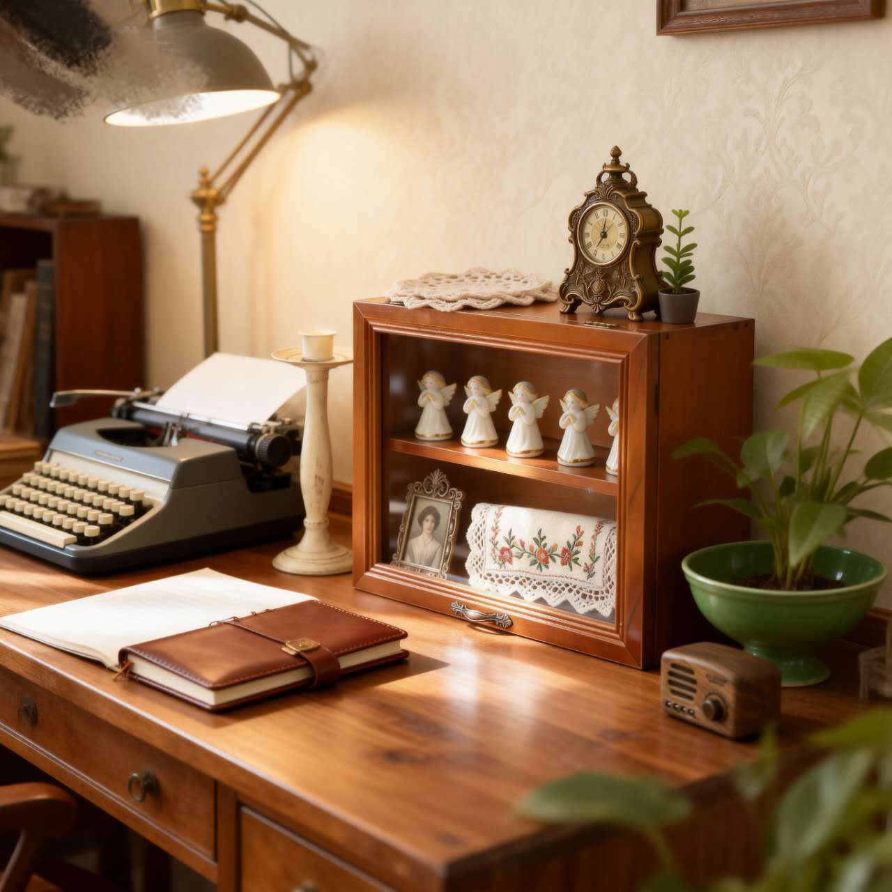 The Heritage Two-Tier Artisan Display Cabinet